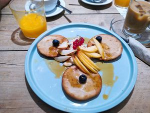 Pancakes at UNO Caffé Olistico in Bologna