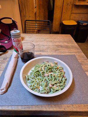 Carbonara at UNO Caffé Olistico in Bologna