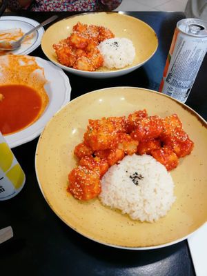 Tofu frito at Ondo Korean Kitchen in Porto