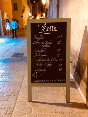 Some different offers at Zetta in Saint-tropez