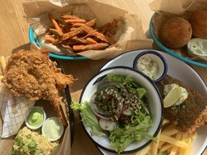 vegan junk food selection  at SYTO in Gdynia