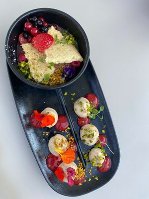 Nachtisch süßes Trio (Vegan) at Bellevue in Stuttgart