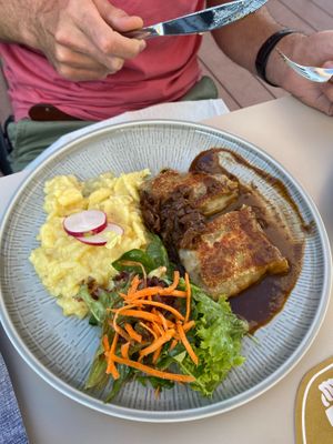 Vegane Maultaschen at Bellevue in Stuttgart