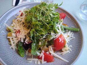 Cesar salad at Bellevue in Stuttgart
