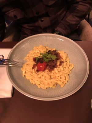 Not vegan (vegetarian) Käsespätzle   at Bellevue in Stuttgart