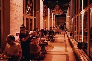 Blick ins Pop Up Restaurant at Bellevue in Stuttgart