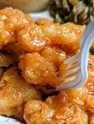 General Tso's Cauliflower at Dodah's Kitchen in Baltimore
