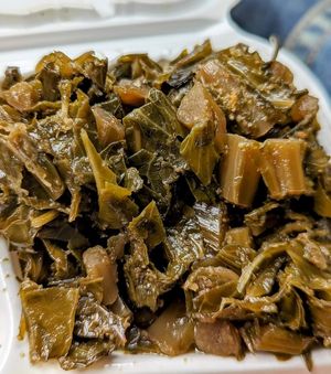 Collard greens at Dodah's Kitchen in Baltimore