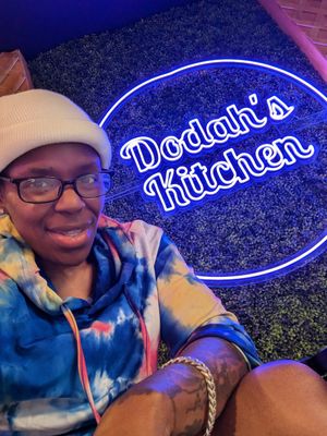 Me at Dodah's Kitchen in Baltimore