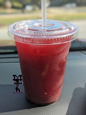 Half and half drink that I asked be made at Dodah's Kitchen in Baltimore