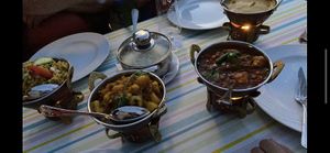 Very delicious food and nice location right next to the Lahn at Lahn Terrasse in Limburg