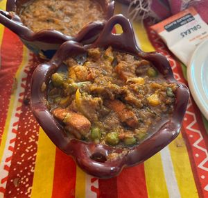 Mix Vegetal in salsa! Yum!  at Mónica Restaurant Hindú in Oaxaca