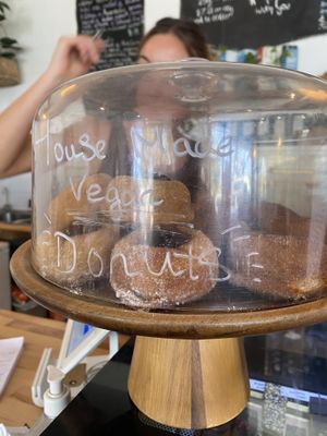 House made vegan doughnuts!   at Little Things Big Things in Torquay