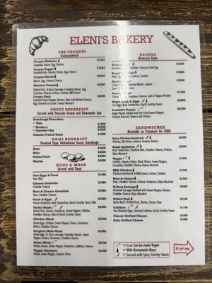 Just a few vegan options   at Eleni's Bakery in Kingston