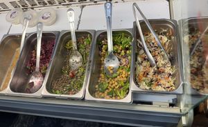 Salad selection   at Eleni's Bakery in Kingston