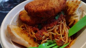 Eggplant Parm Bowl from winter menu at Madame Zuzu's in Highland Park