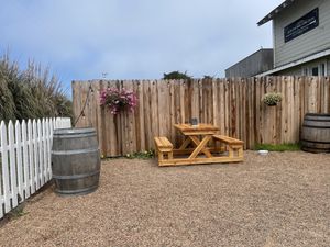 Outside at Caspar Pub House in Caspar