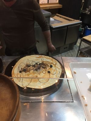 Fast fertig at Creperie Rindermarkthalle in Hamburg