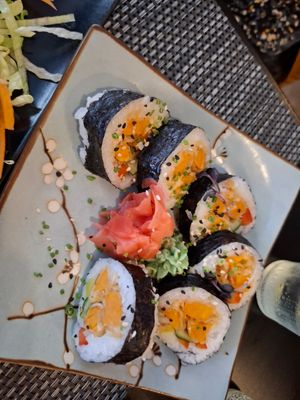 Sweet potato sushi at Koku Shi in Perth