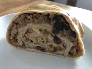 Apple strudel at Lebe Gesund in Stuttgart