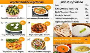 soya masala is also vegan at Golden Bird in Ostrava