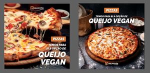 Pizzas vegan at Mourapão  in Vilamoura