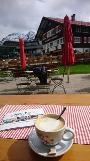Beergarden at s'hirscheck in Hirschegg