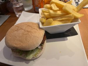 Burger at The Barn Cafe in Gairloch