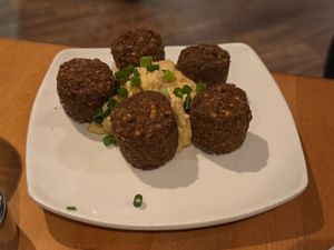 Falafel at ethos Greek Bistro in Wilton Manors