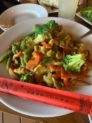 Veggie curry at Pangea Tavern in Avon