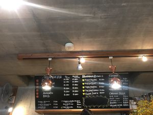 Menu at Terra Burger & Bowl in Tokyo