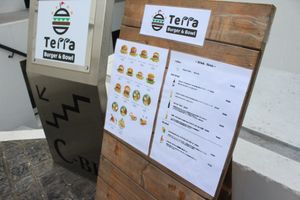 Front (restaurant is at basement floor) at Terra Burger & Bowl in Tokyo