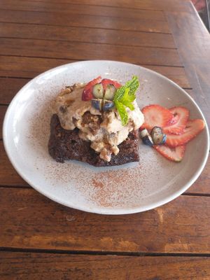 Brownie at Hippocrates Healthy Eatery in Randwick