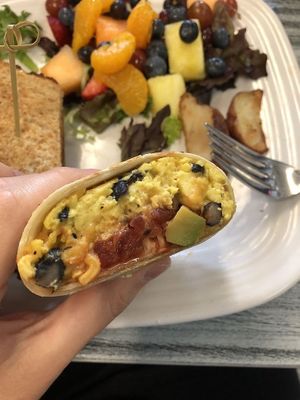 Vegan Breakfast Burrito at White Birch Eatery in Goffstown