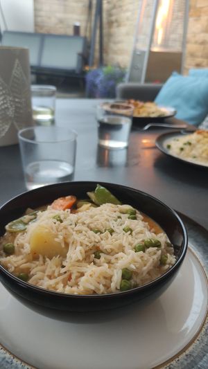 Thai curry at Karibu Vegan Bar & Kitchen in Stroud