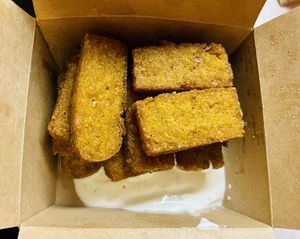 Polenta friess  at Karibu Vegan Bar & Kitchen in Stroud