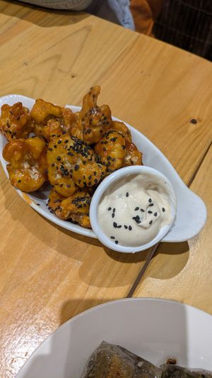 Cauliflower starter at Karibu Vegan Bar & Kitchen in Stroud