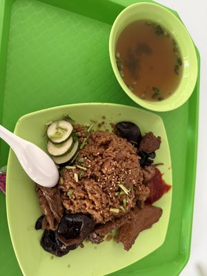 Yam rice   at FZ Vegetarian 风竹 in East Singapore