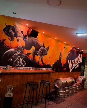 Interiors at Cerveceria La Raposa in Oviedo