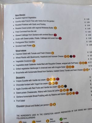 Side dishes and vegetarian meals can be veganized at Quinta Do Furão in Santana