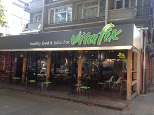 Vitafix outside seating area at Vitafix in Plovdiv