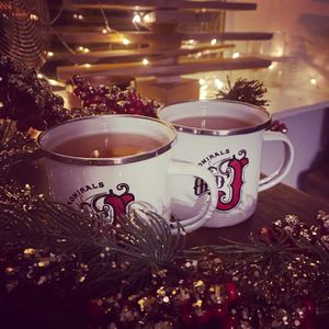 Festive spiced hot rum! at Anna's Cafe-Bar-Convenience in Weir