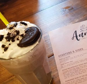 Oreo milkshake at Anna's Cafe-Bar-Convenience in Weir