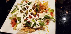 Vegan Nachos with V Chorizo at Stella's Lounge in Grand Rapids