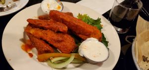 Poor Man's Potato Wings with Vegan ranch! Wanting them again as I post this 🍽 at Stella's Lounge in Grand Rapids