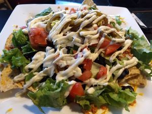 Vegan nachos! at Stella's Lounge in Grand Rapids