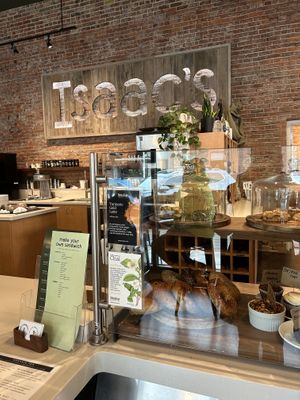 Inside counter   at Isaac's Coffee in Salem