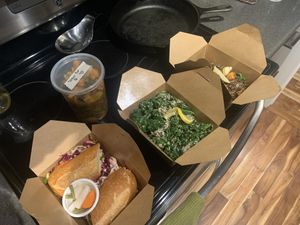 Take home meal: ready to eat! at The Fringe Grounds Café in Edmonton