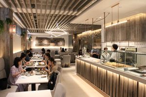 Interior at Blue Globe in Tokyo