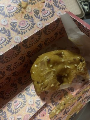 salted caramel hazelnut  at Brammibal's Donuts - Alexanderplatz in Berlin
